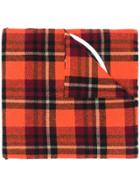 Moncler Echarpes Plaid Scarf - Orange