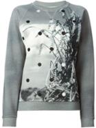 Jean Paul Gaultier Printed And Embroidered Sweatshirt