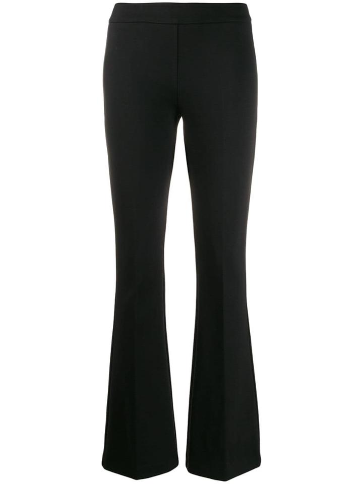 Blanca Mid-rise Flared Trousers - Black