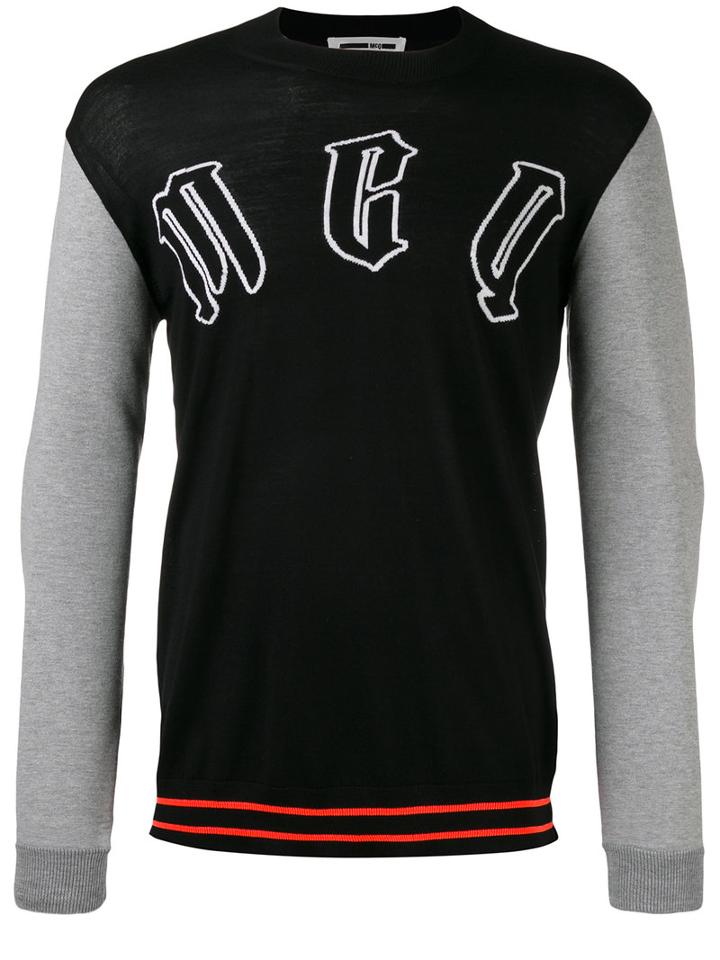 Mcq Alexander Mcqueen - Contrast Knitted Sweater - Men - Cotton/polyamide/polyester/wool - L, Black, Cotton/polyamide/polyester/wool