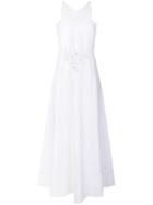 Ermanno Scervino Long Lace Detail Dress - White