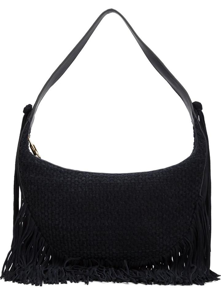 Elizabeth And James Fringed Shoulder Bag, Women's, Blue, Leather