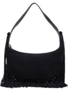 Elizabeth And James Fringed Shoulder Bag, Women's, Blue, Leather
