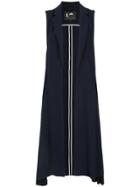 Comme Moi Long Fitted Vest - Blue