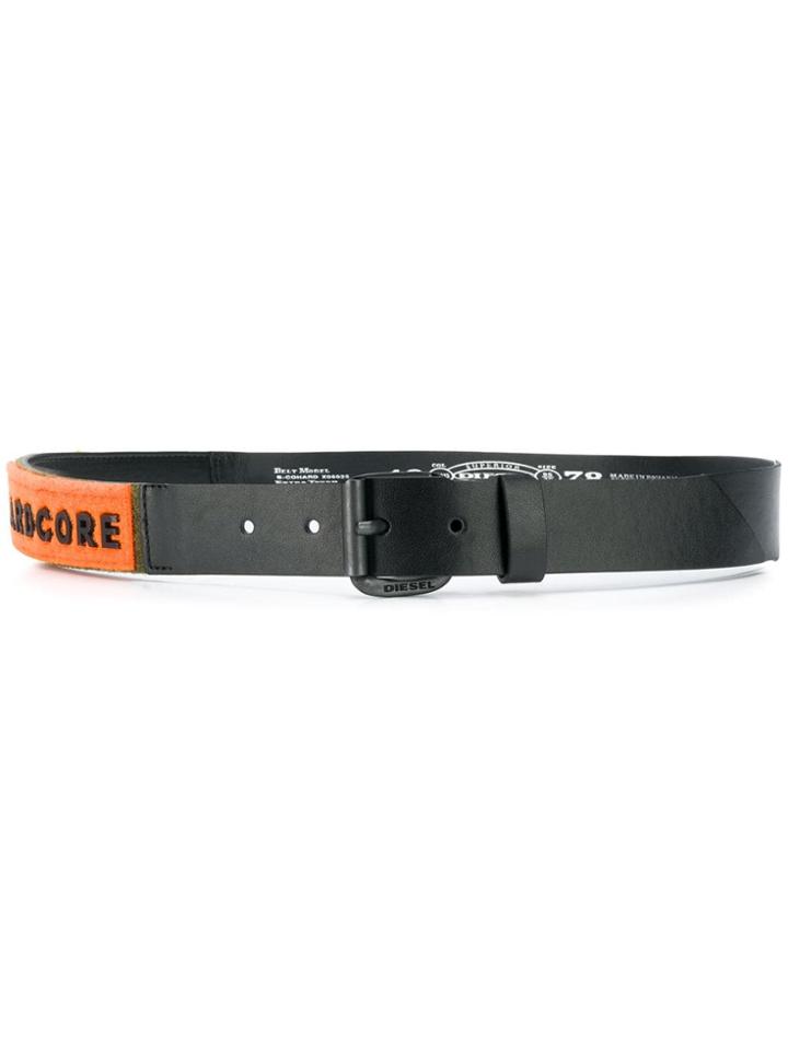 Diesel Patchwork Belt - Black