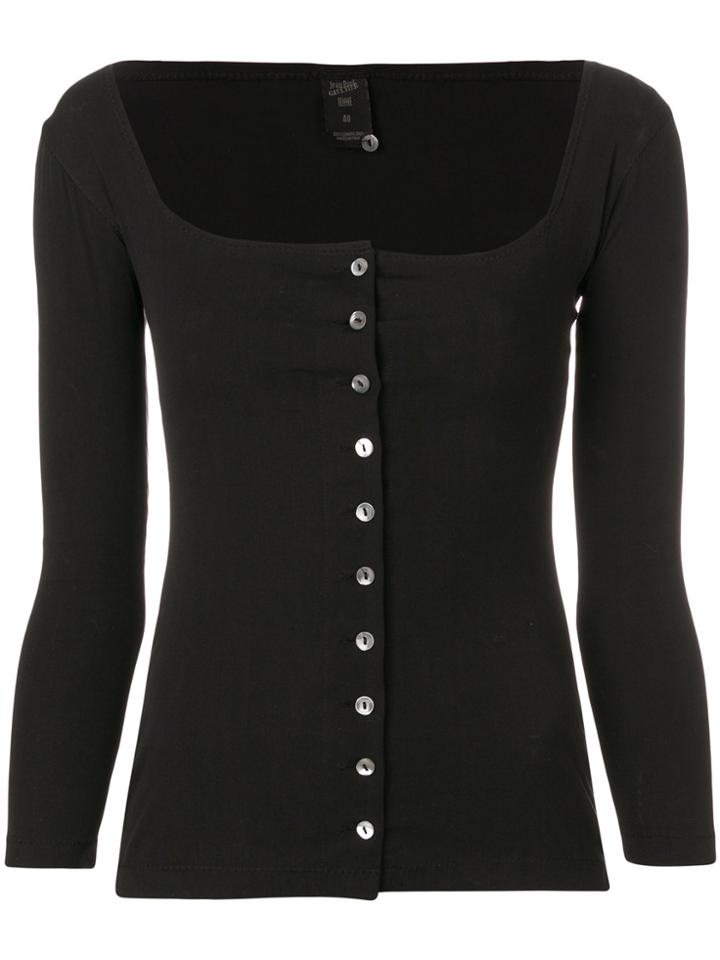 Jean Paul Gaultier Vintage Buttoned Cardigan - Black