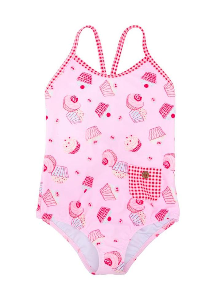 Sunuva 'mini Cupcake' Swimsuit, Toddler Girl's, Size: 2 Yrs, Pink/purple