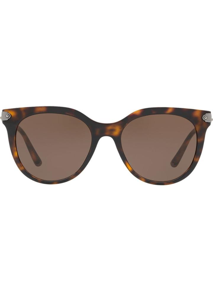 Dolce & Gabbana Eyewear Tortoiseshell-effect Round Sunglasses - Brown