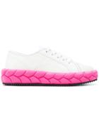 Marco De Vincenzo Padded Lace-up Sneakers - White