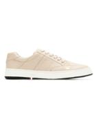 Osklen Leather Panelled Sneakers - Neutrals