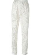 Woolrich Palm Tree Print Trousers