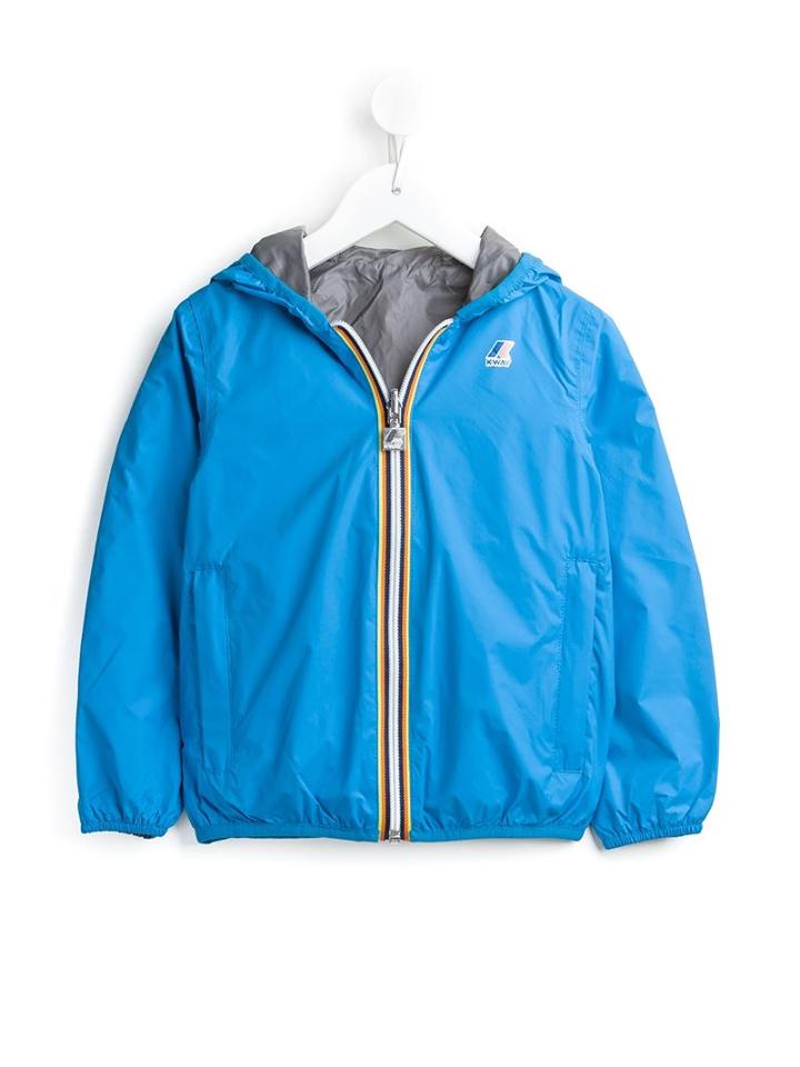 K Way Kids Jacques Plus Double Rain Jacket, Boy's, Size: 10 Yrs, Blue