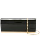 Loriblu Cilinder Clutch, Women's, Black, Patent Leather/polyester/metal
