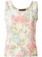Jean Louis Scherrer Vintage Floral Print Tank Top - Multicolour
