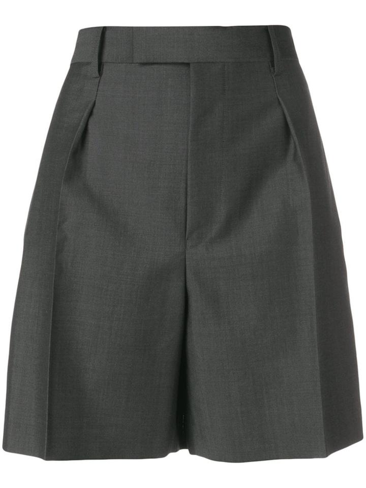 Junya Watanabe High Waist Flared Shorts - Grey