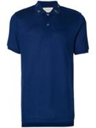 Gucci Embroidered Collar Polo Shirt - Blue