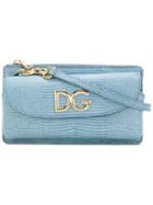Dolce & Gabbana - Mini Logo Crossbody Bag - Women - Leather - One Size, Blue, Leather