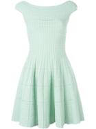 Alexander Mcqueen Knitted Flared Dress, Women's, Size: S, Green, Viscose/polyester/polyamide/cotton