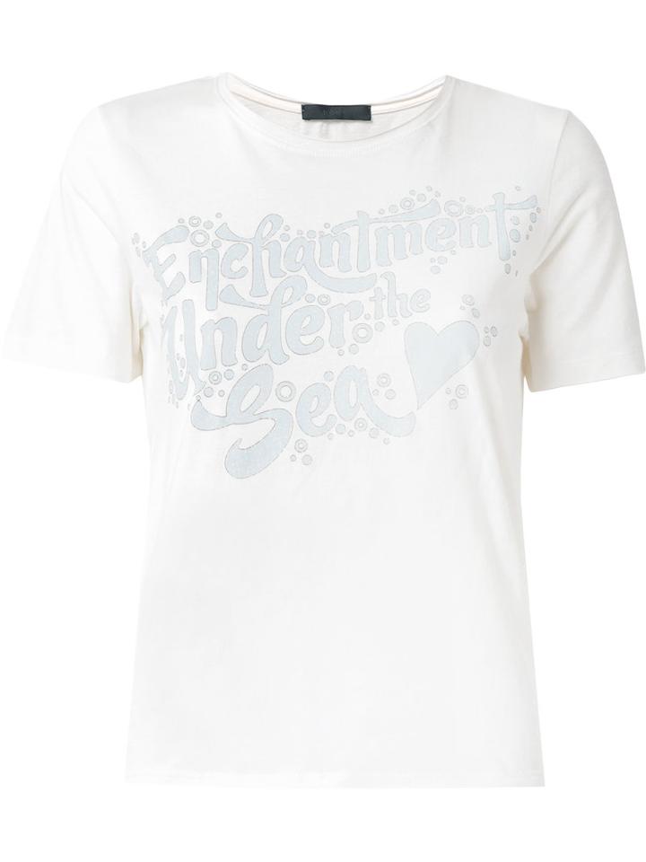 Talie Nk Printed T-shirt, Women's, Size: P, White, Cotton