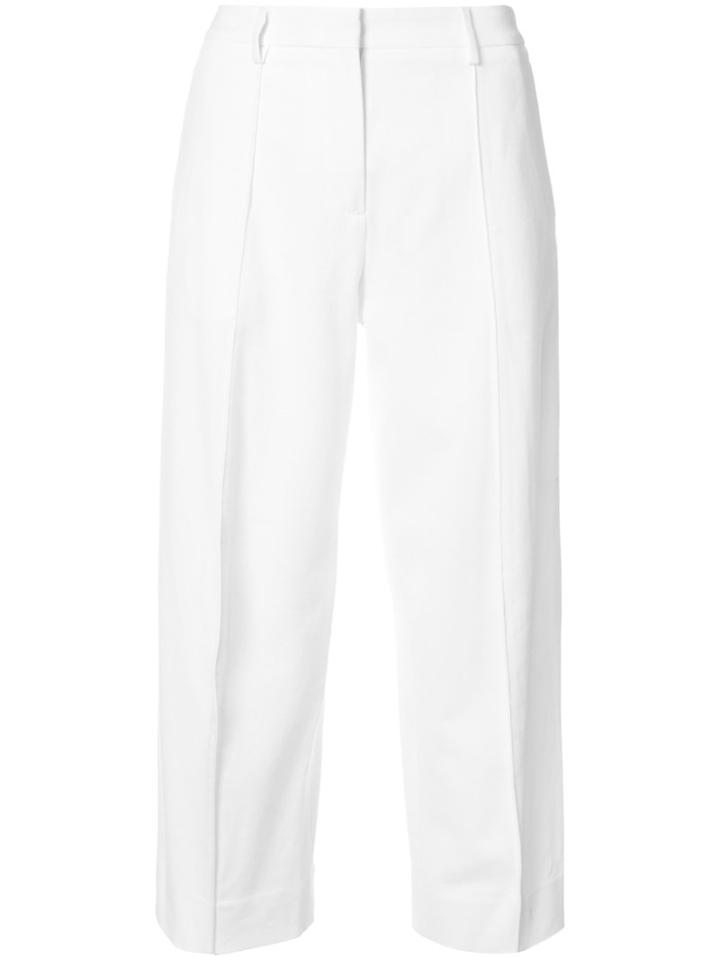 Maison Margiela - Slim-fit Tailored Trousers - Women - Cotton - 40, White, Cotton