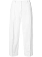 Maison Margiela - Slim-fit Tailored Trousers - Women - Cotton - 40, White, Cotton