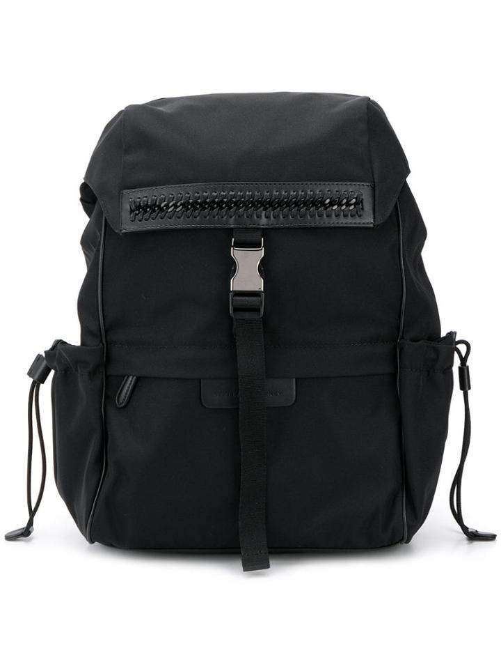 Stella Mccartney Logo Backpack - Black