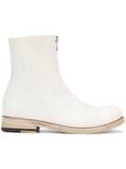 The Last Conspiracy Front Zip Boots - White