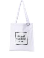 Opening Ceremony Canvas Shopping Bag - White