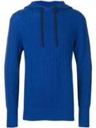 N.peal Cable Knit Hoodie - Blue