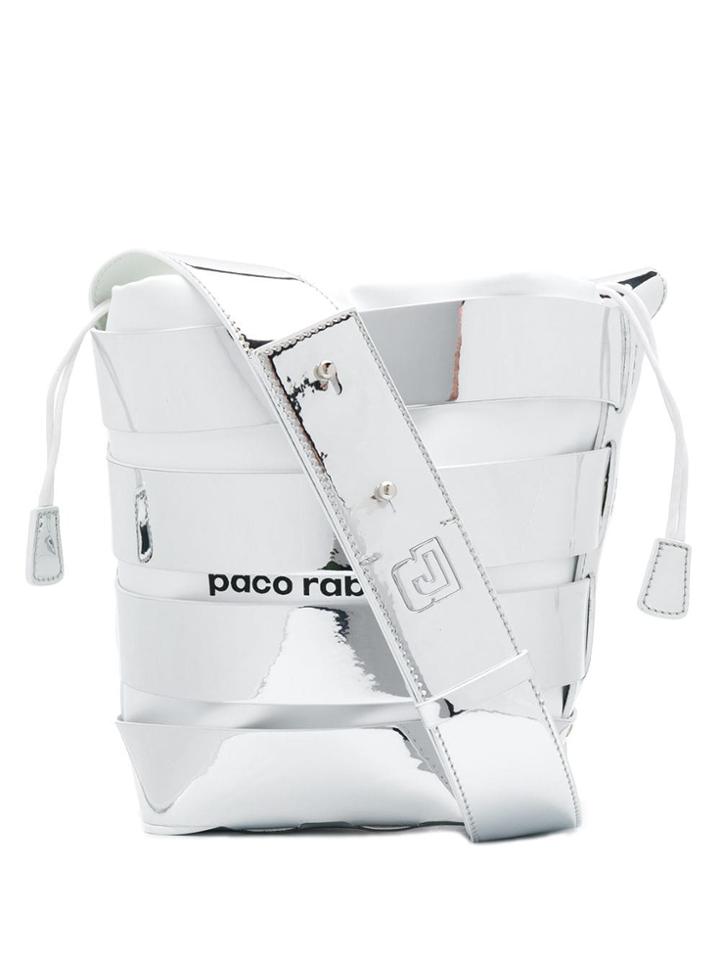 Paco Rabanne Strappy Bucket Bag - Silver