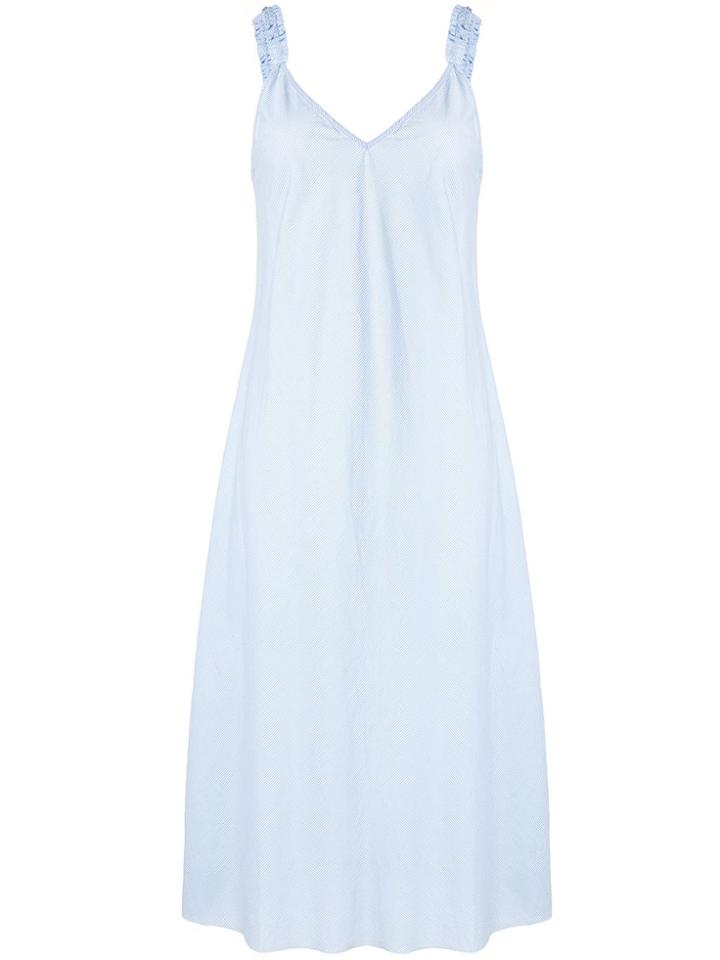 Venroy V-neck Bias Cut Dress - Blue