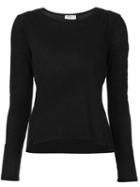 Frame Denim Longsleeved T-shirt, Women's, Size: Xs, Black, Linen/flax