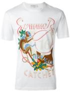 Salvatore Ferragamo Summer Catcher T-shirt, Men's, Size: Xl, White, Cotton
