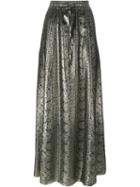 Vanessa Seward - 'bira' Maxi Skirt - Women - Silk/polyester/acetate - 38, Grey, Silk/polyester/acetate