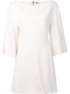 Adam Lippes - Structured Boat Neck Dress - Women - Viscose - 2, Women's, White, Viscose