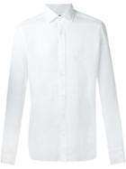 Barba Classic Shirt, Men's, Size: 43, White, Linen/flax