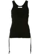 Dion Lee Fitted Cut-out Top - Black