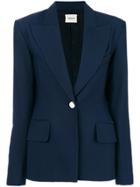 Khaite Slim-fit Buttoned Blazer - Blue