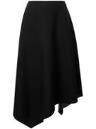 Le Ciel Bleu Asymmetric Skirt, Women's, Size: 36, Black, Rayon/nylon/polyurethane