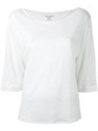 Majestic Filatures Cropped Sleeve T-shirt, Women's, Size: Ii, White, Linen/flax