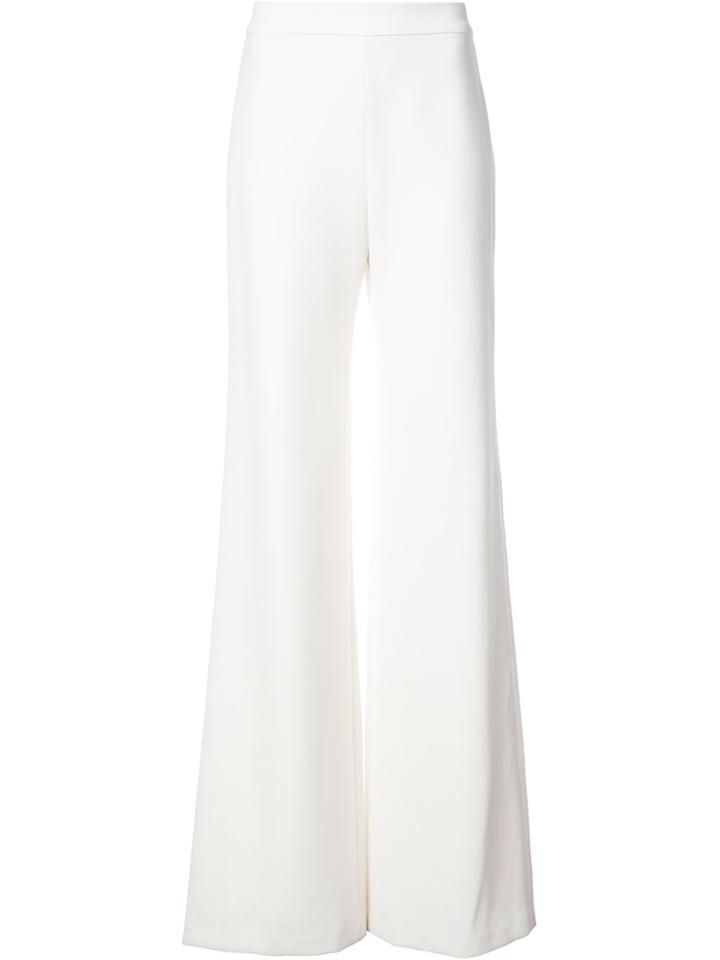 Marchesa Tailored Flared Trousers - White