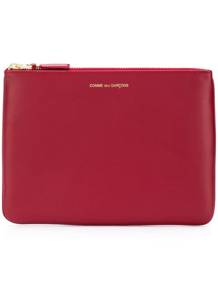 Comme Des Garçons Wallet Top Zip Wallet - Red