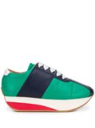 Marni Chunky Lace Up Sneakers - Green