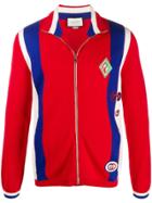 Gucci Stripe Detail Cardigan - Red