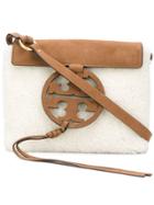 Tory Burch Miller Shearling Crossbody - White