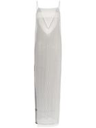 032c Cosmic Workshop Sheer Maxi Dress - White