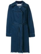 Marques'almeida Oversize Belted Coat - Blue