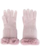 N.peal Fur Trim Gloves