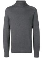 Ymc Roll-neck Fitted Sweater - Grey