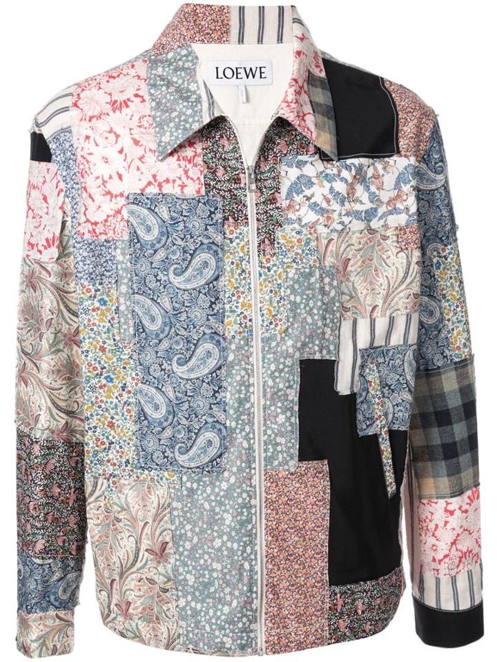 Loewe Zip-front Patchwork Jacket - Multicolour